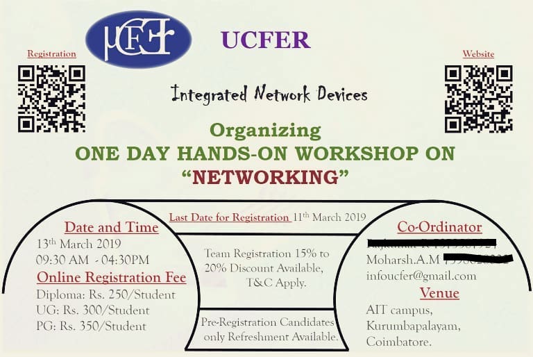 2019 One Day Hands-on Workshop on "NETWORKING"