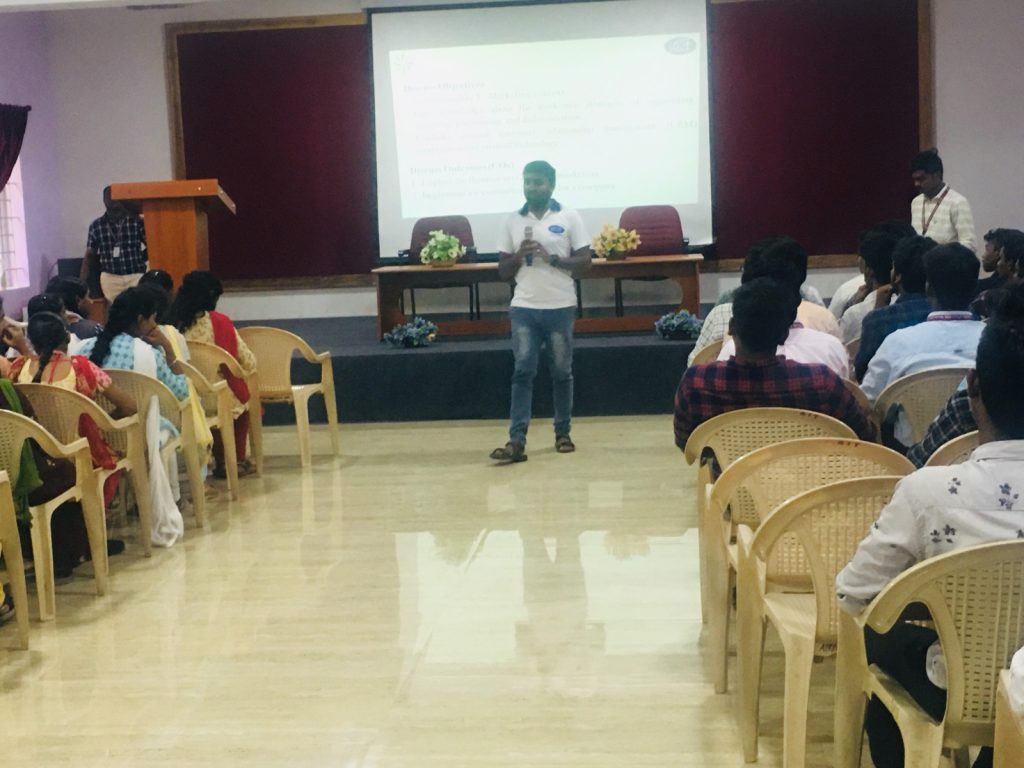 In 2022, our company provided 1 day guest lecture on E-Commerce Marketing to the college located at Adithya College of Arts & Science, Coimbatore.